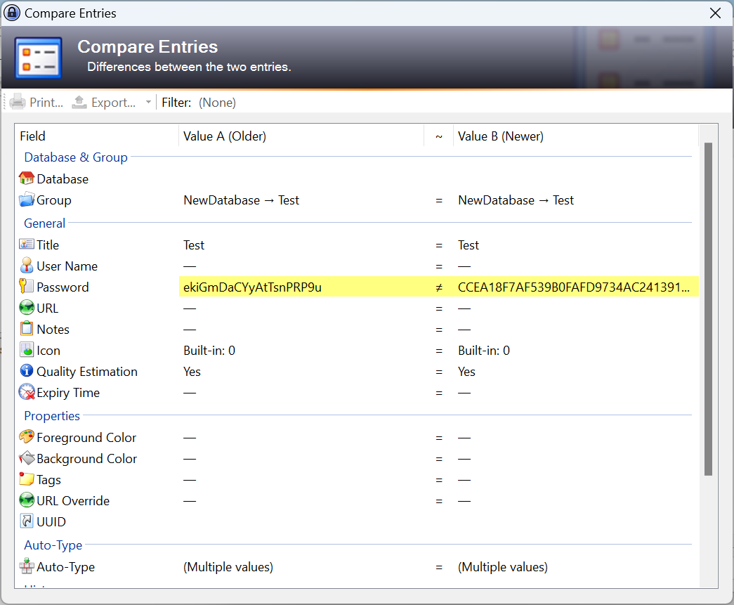 keepass-compare