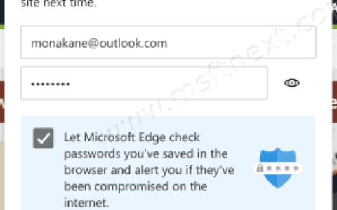 如何在microsoft edge中扫描泄露的密码