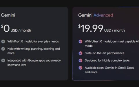 谷歌将 bard 更名为 gemini;推出ultra 1.0型号和android应用程序