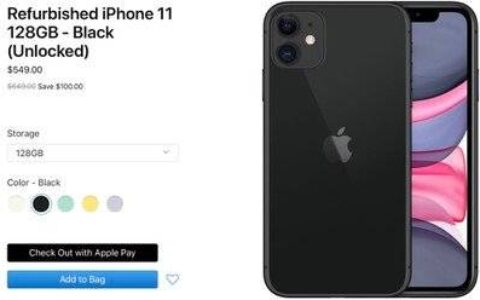 apple现在销售翻新的iphone 11、11 pro和11 pro max型号