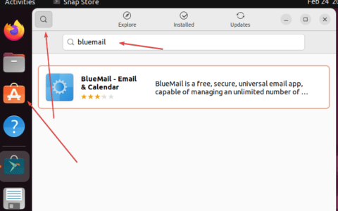 获取安装在 ubuntu 22.04 lts linux 上的 bluemail 客户端