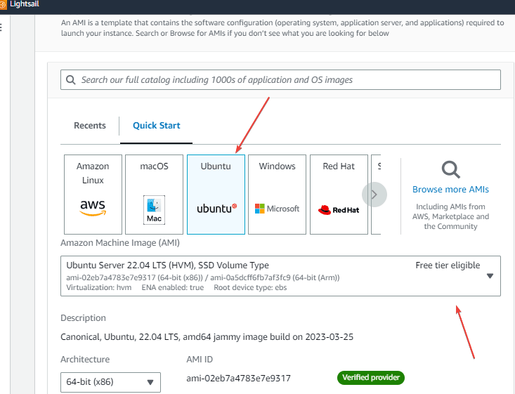 select-ubuntu-image-on-aws