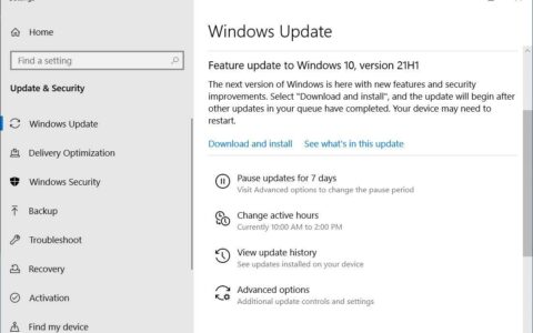 windows 10 spring update可以立即尝试