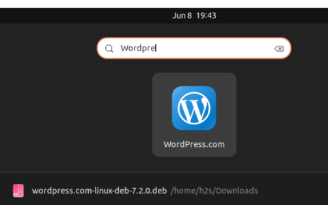 在 ubuntu 上安装 wordpress 桌面应用程序 22.04 或 20.04