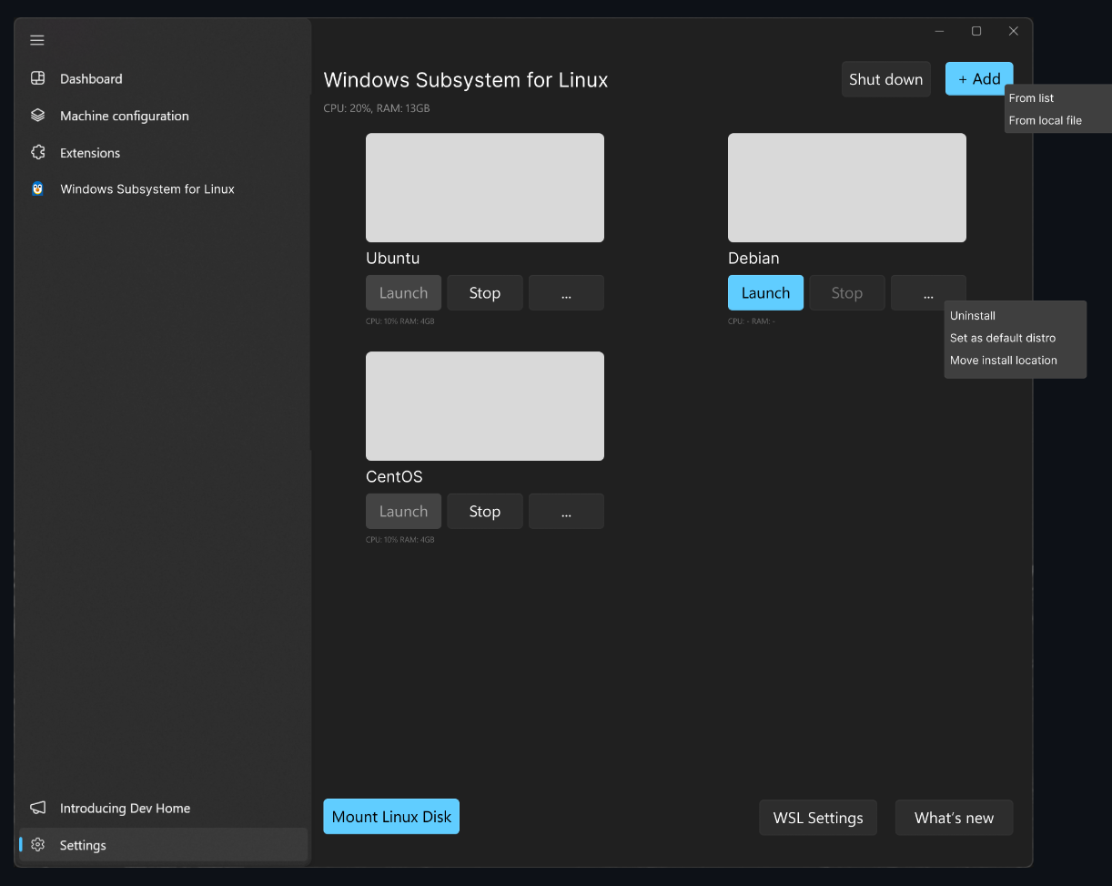 wsl-page-mockup-in-dev-home-app