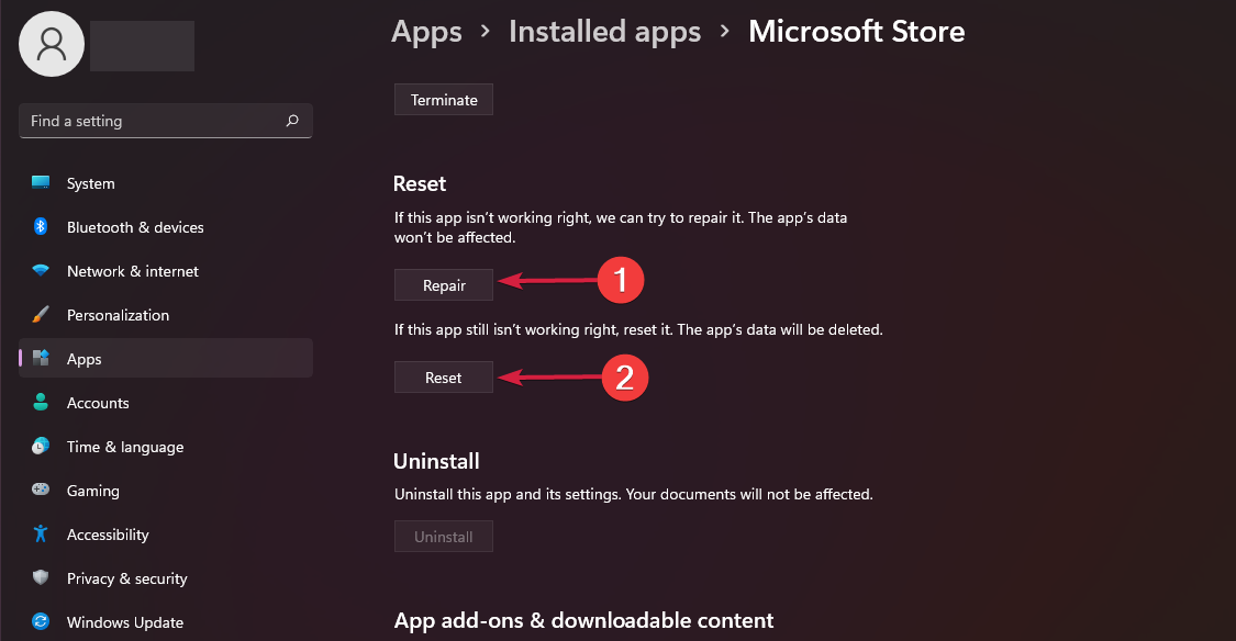 repair-reset-microsoft-store