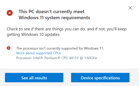 微软更改了 windows 11 系统要求并发布了更新的 pc 健康检查工具