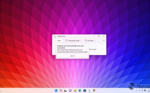 windows 11 dev channel build 25211 让截图工具自动保存截图