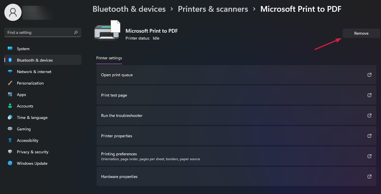 remove-printer-windows11