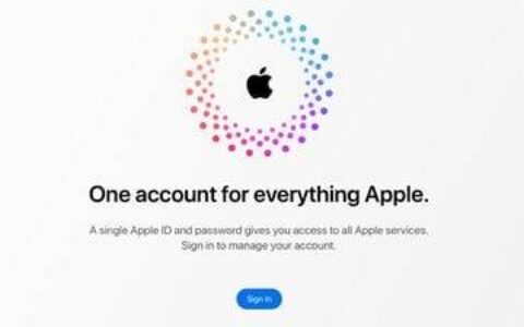 apple id 网站进行设计大修