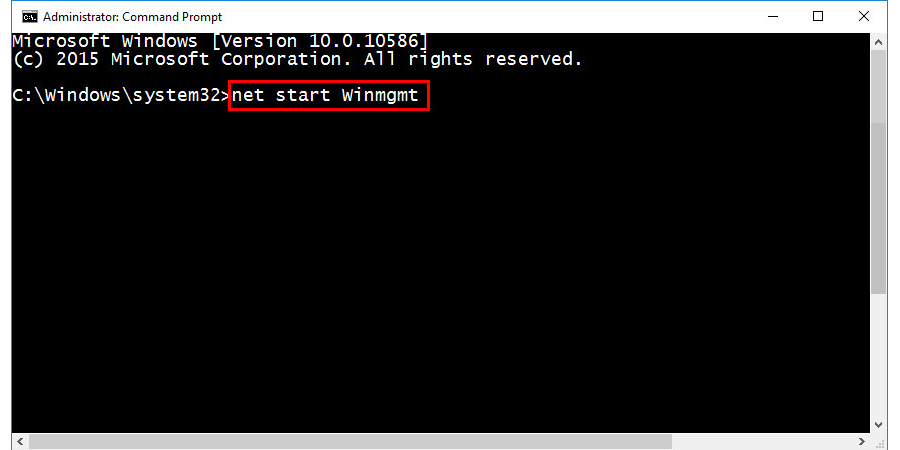 command-net-start-winmgmt