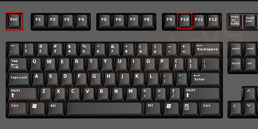 keyboard-f10-esc-keys